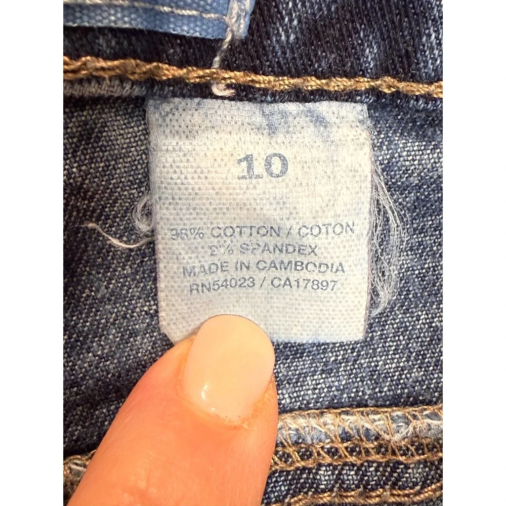 VTG Old Navy 10 Denim Jean Cargo Mini Skirt Front Pocket Low‎ Rise Y2K 2000s
